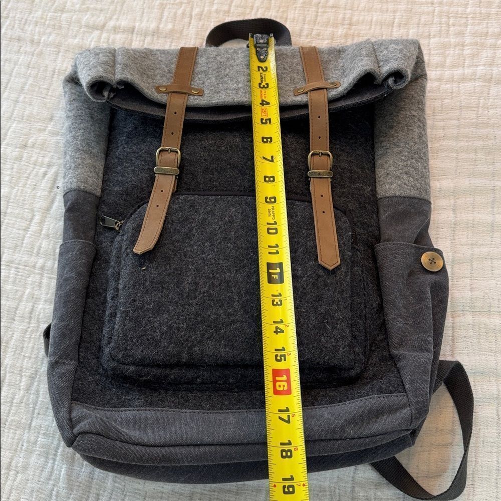 oliday wool/canvas/leather backpack - Picture 9 of 10